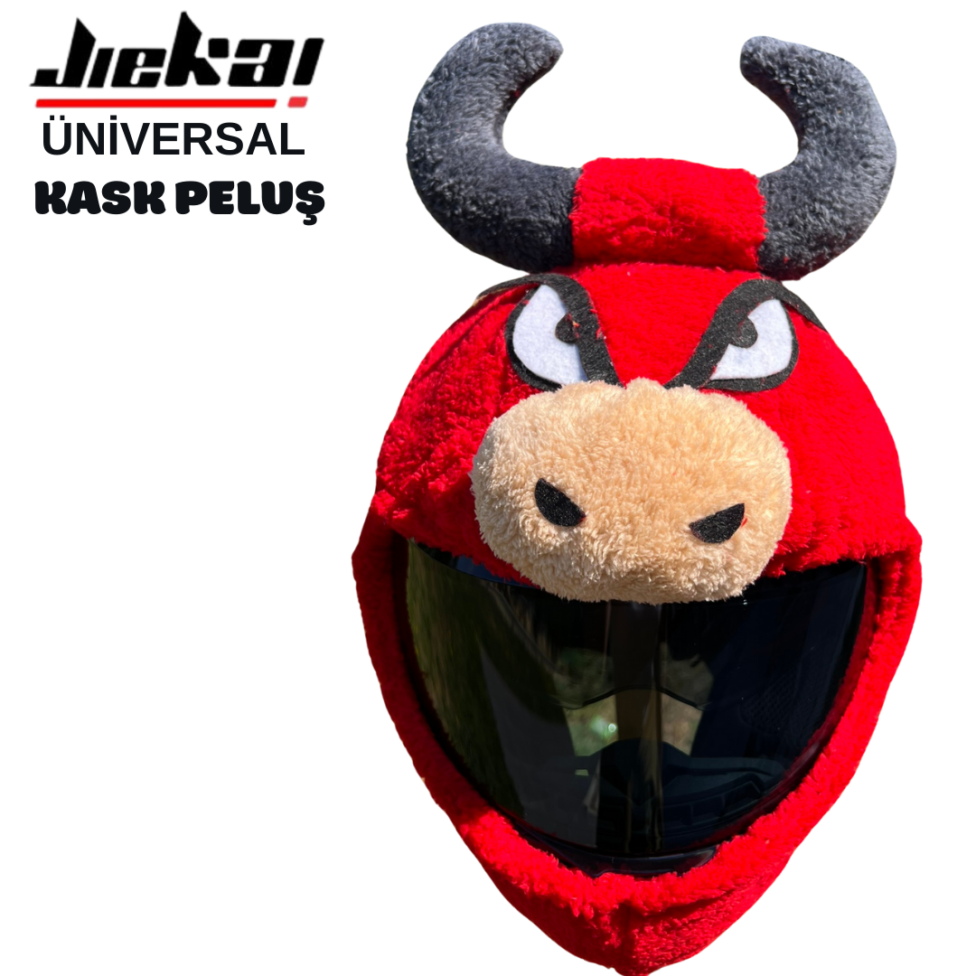 KASK PELUŞ KIRMIZI BOĞA MODEL 11