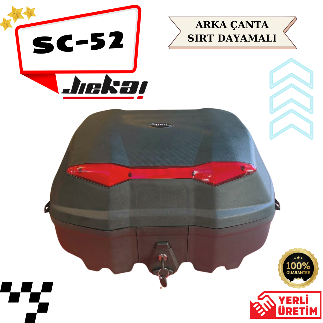 SC-52 LT *SİYAH* ARKA ÇANTA SIRT DAYAMALI  