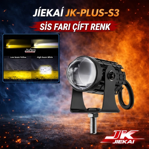 JİEKAİ JK-PLUS-S3 SİS FARI ÇİFT RENK - ( ADET FİYATIDIR )