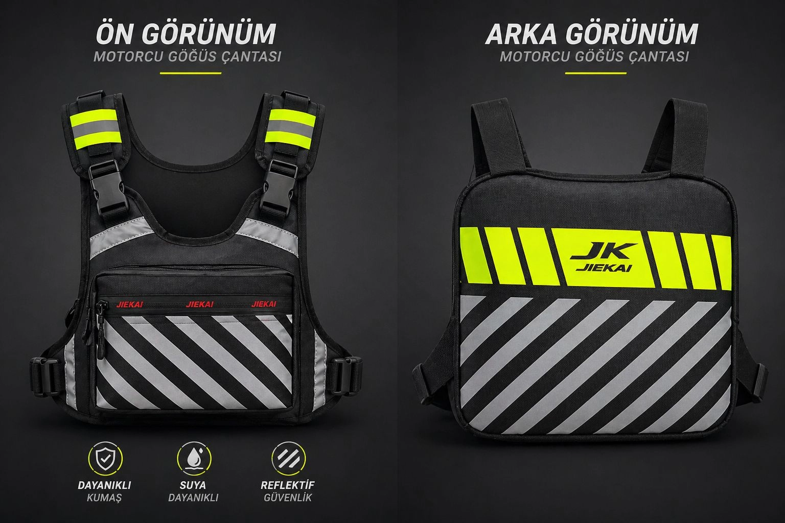 JİEKAİ JK-RF01 Motorcu Göğüs Çantası