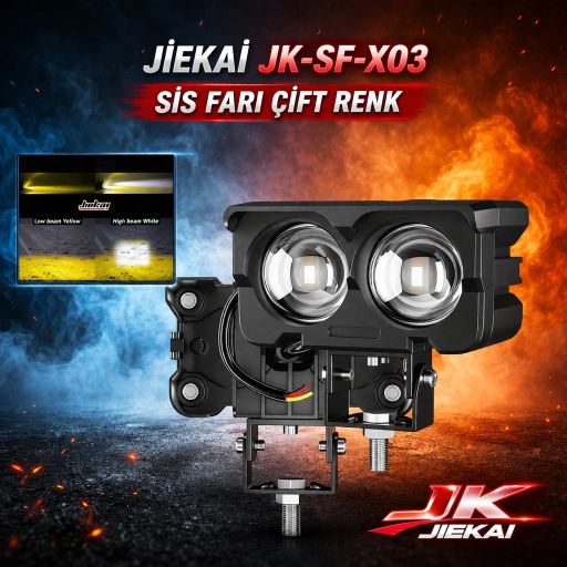 JİEKAİ JK-SF-X03 SİS FARI ÇİFT RENK ( ADET FİYATIDIR )