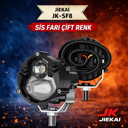 JİEKAİ JK-SF8 SİS FARI ÇİFT RENK - ( ADET FİYATIDIR )