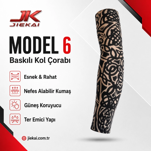 JİEKAİ MOTORCU KOL ÇORABI MODEL - 6