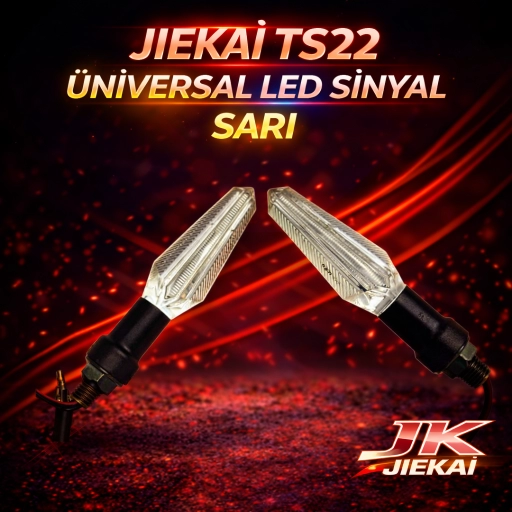 JİEKAİ TS22 ÜNİVERSAL LED SİNYAL MOTOSİKLET *SARI*