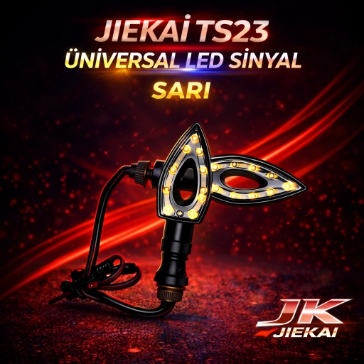 JİEKAİ TS23 ÜNİVERSAL LED SİNYAL MOTOSİKLET *SARI*
