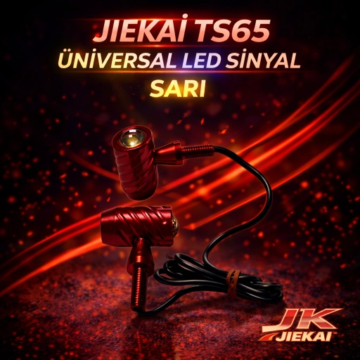 JİEKAİ TS65 ÜNİVERSAL LED SİNYAL MOTOSİKLET *SARI*
