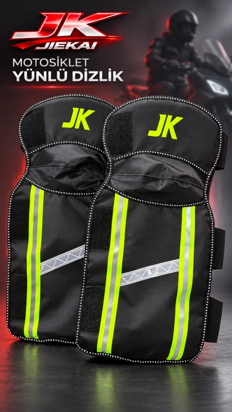 JK JİEKAİ B-56 MOTOSİKLET KIŞLIK YÜNLÜ DİZLİK REFLEKTÖRLÜ CIRTLI MODEL