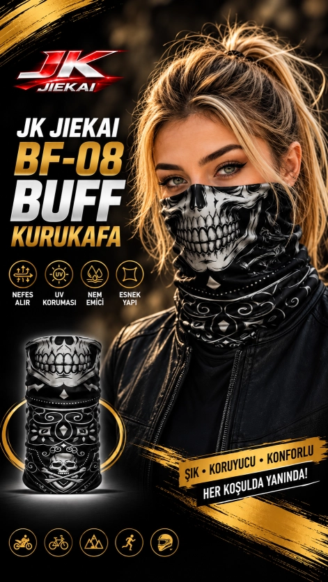 JK JİEKAİ BF-08 BUFF KURUKAFA