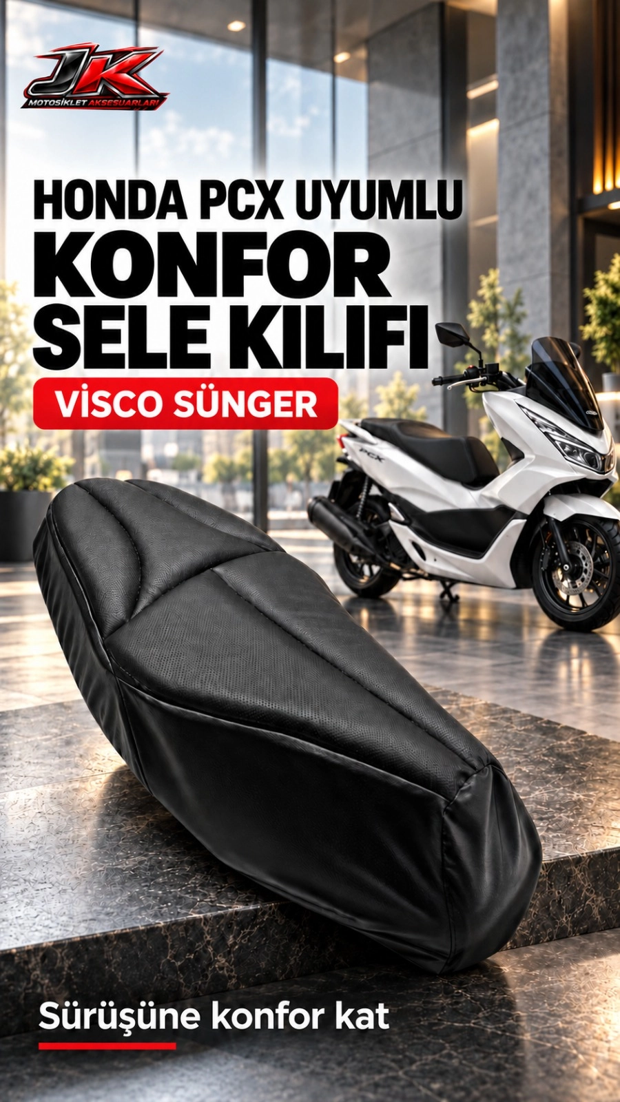 JK JİEKAİ J1 PCX VE BENZERİ UYUMLU ORIJINAL KALIP KONFOR SELE