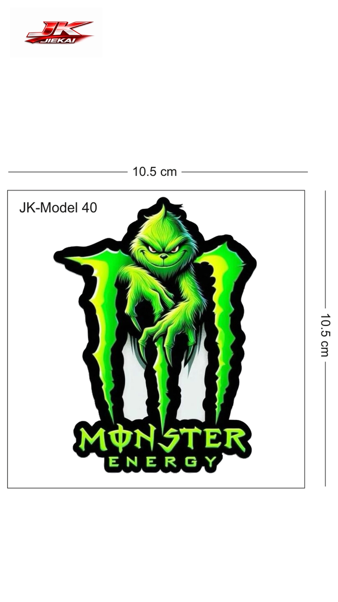 JK JİEKAİ MOTOSİKLET KASK AKSESUARI STİCKER MODEL 40