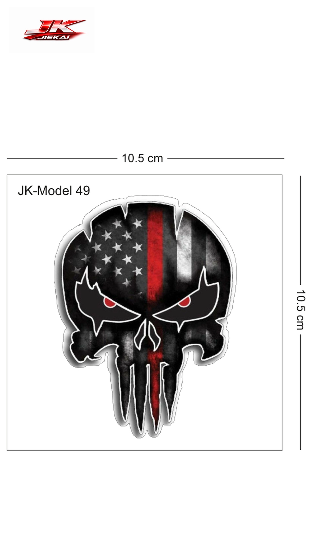JK JİEKAİ MOTOSİKLET KASK AKSESUARI STİCKER MODEL 49