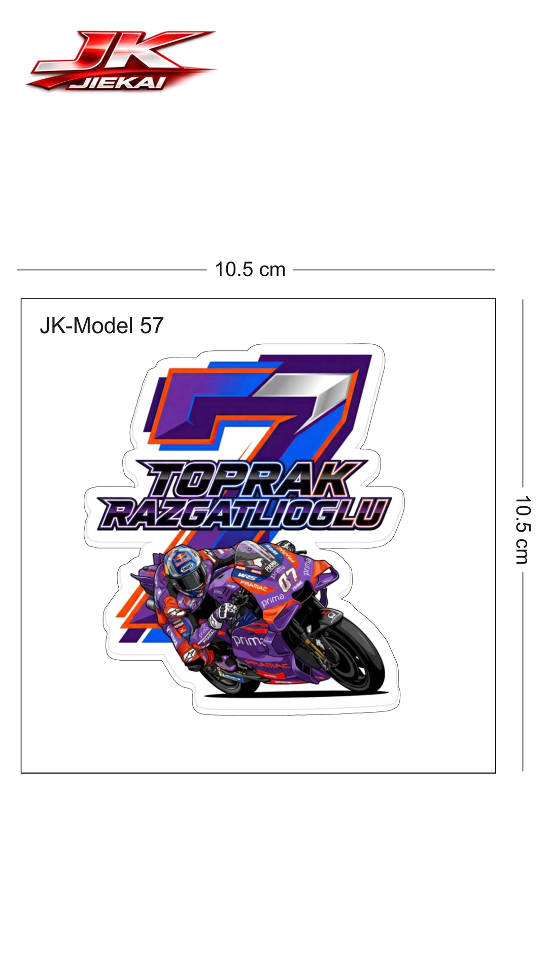 JK JİEKAİ MOTOSİKLET KASK AKSESUARI STİCKER MODEL 57 / MİNİMUM ALIM ADEDİ TOPTAN BAYİ MÜŞTERİLERİMİZ İÇİN 5 ADETTİR.