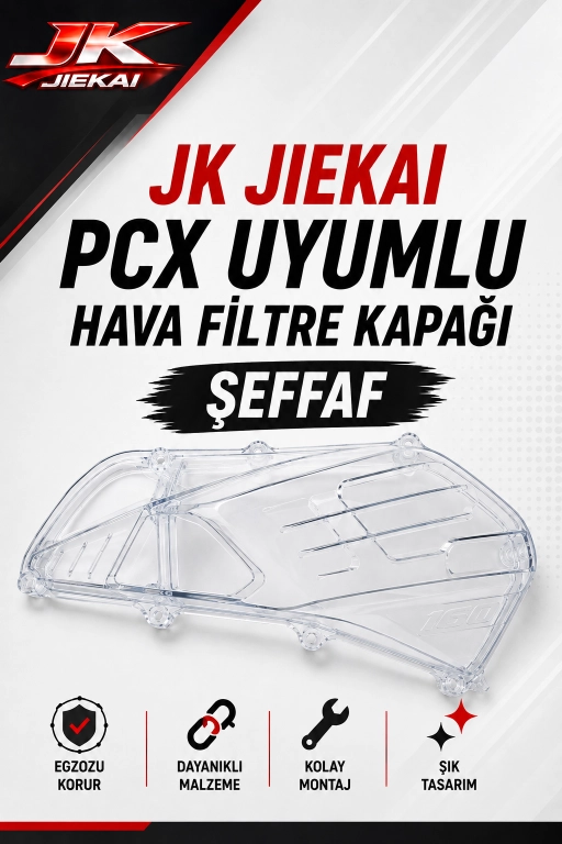 JK JİEKAİ PCX UYUMLU HAVA FİLTRE KAPAĞI (ŞEFFAF)