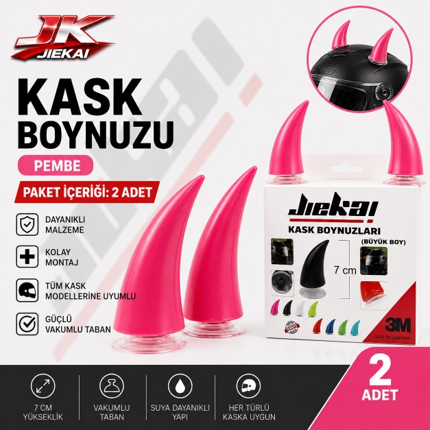 KASK BOYNUZU ( PEMBE ) PAKET İÇERİĞİ 2 ADET