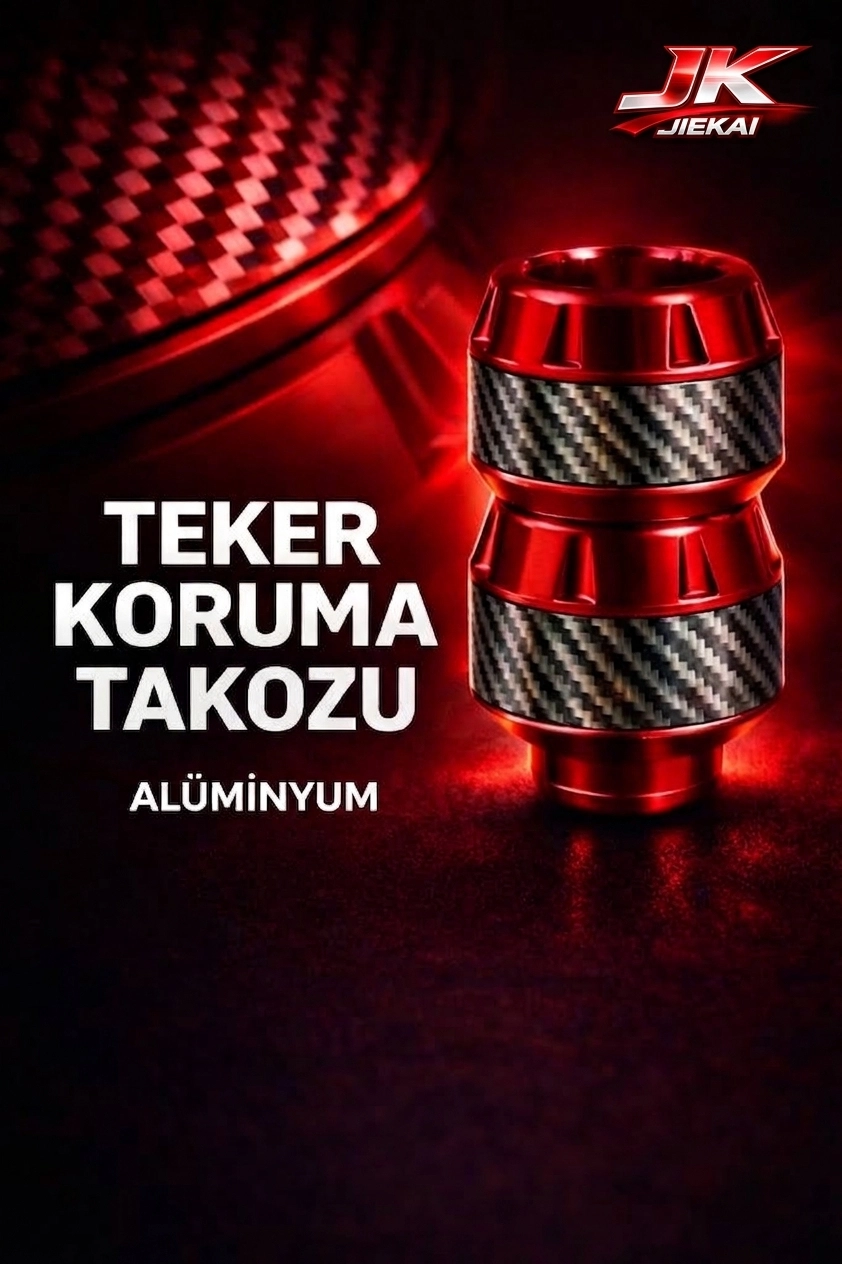 KB-37 RENKLİ ÖN TEKER TAKOZU *KIRMIZI* ÜNİVERSAL