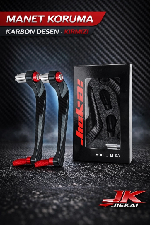 M-93 * KIRMIZI * RENKLİ ÜNİVERSAL MANET KORUMA KARBON DESEN