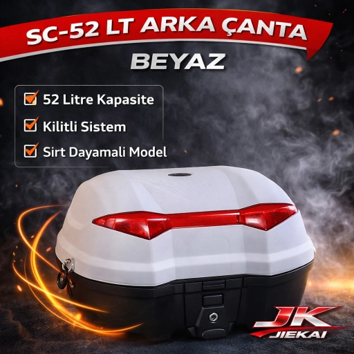SC-52 LT *BEYAZ* ARKA ÇANTA SIRT DAYAMALI